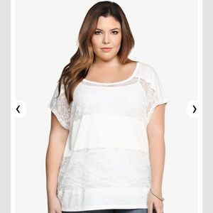 torrid lace top size 3x women